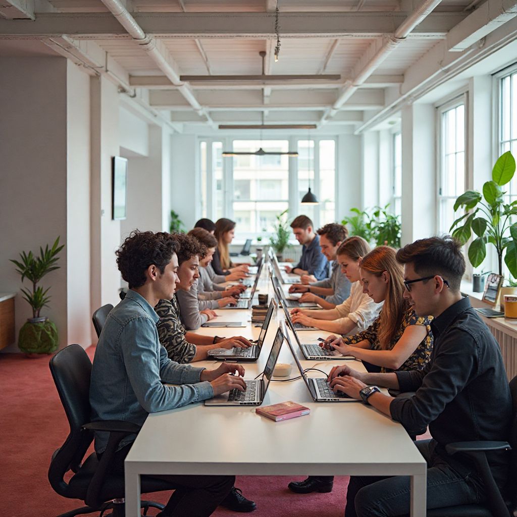 Il team di Arcade Studio al lavoro