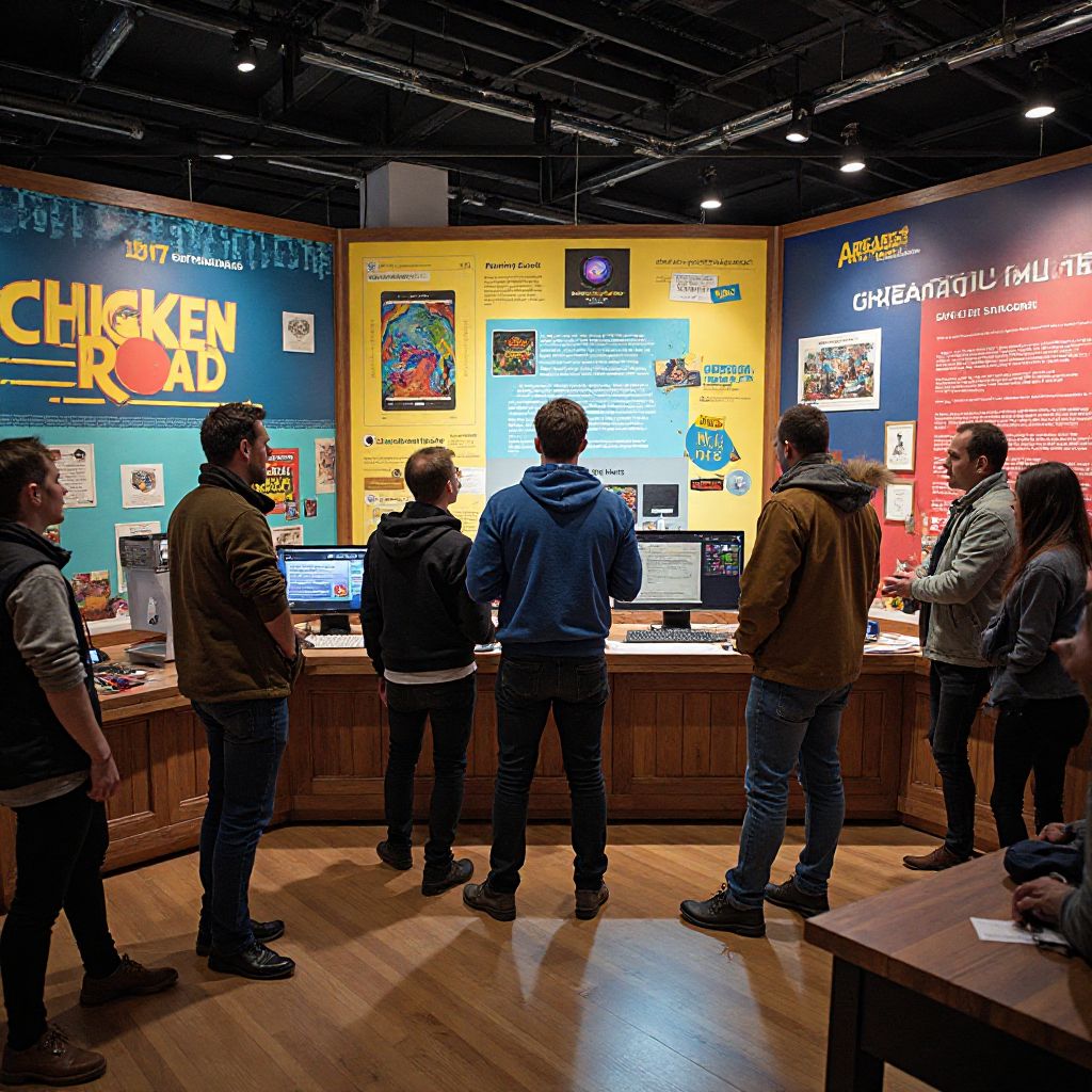 Il team ad una conferenza di giochi