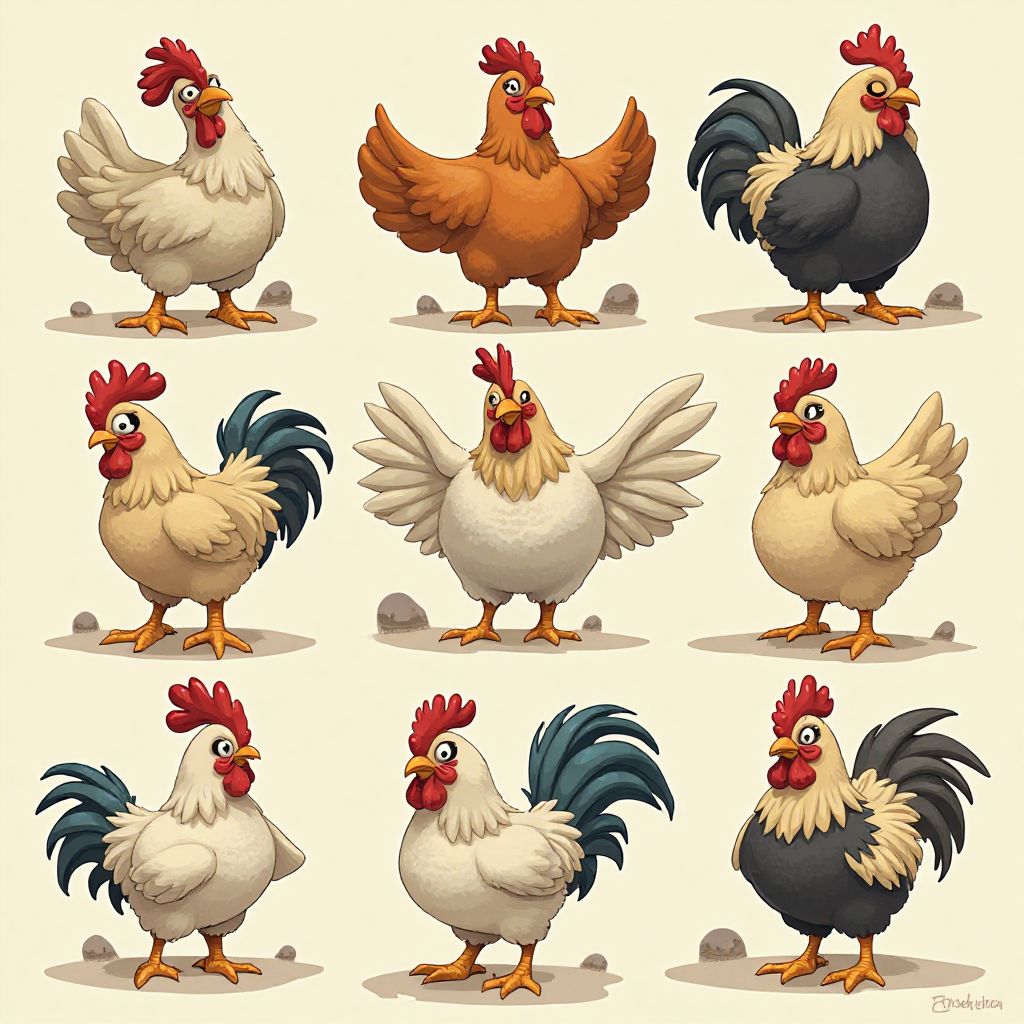 Personaggi di Chicken Road