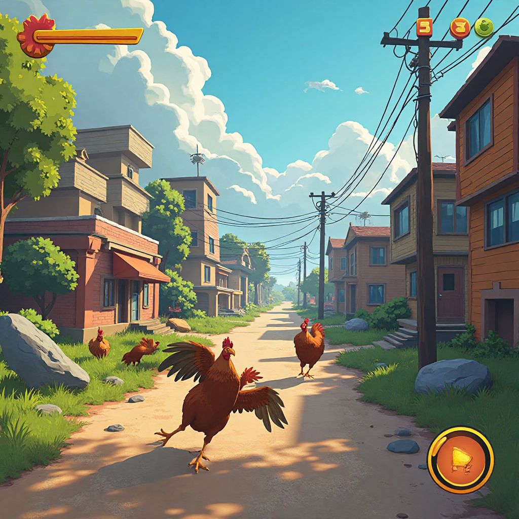 Gameplay di Chicken Road